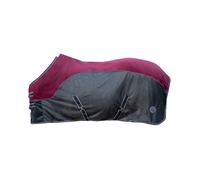 HKM Comfort Couverture anti mouches avec polaire Rouge Foncé/Noir 115