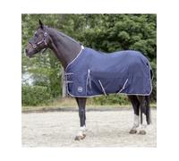 HKM Couverture légère pour cheval – imperméable 600 Den, rembourrage 100 g – Bleu foncé 75