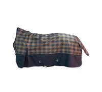 HKM Pittsburgh Karo Couverture de cheval Marine/Carreaux marron 115 cm