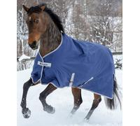 Bucas Freedom Turnout 135 Couverture pour cheval 300 g Bleu marine/argenté