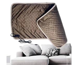 coperta riscaldata con timer - Cuscinetto riscaldante elettrico universale con regolazione a 3 livelli,Coperta riscaldata elettrica, regali caldi per uomini, donne, famiglia, amici, colleghi