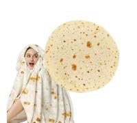 Coperte Alimentari - Rotonda Pizza Blanket Bifacciale Realistica Novità Coperta Pile Flanella Divertente Regalo Bambini Adulti | Coperta Pizzeria Idee Regalo Casa Salotto Dormire Relax Divertimento