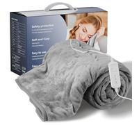 Coperte Elettriche-Coperta Termica Matrimoniale 130 * 180 Cm Coperta Riscaldante Elettrica Matrimoniale Timer 1-10h, Regolazione Della Temperatura A 9 Velocità La Termocoperta Elettrica è Adatta Per