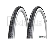 Copertone Pneumatique Vélo 26 x 1 1/2 Michelin World Tour Noir Blanc