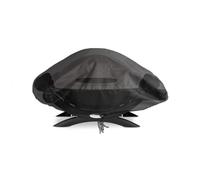 Copertura Barbecue Esterno, 600D Oxford Rotondo BBQ Grill Anti Pioggia Polvere Sole Neve Antistrappo e Resistenti AI Raggi UV Copri Protettivo griglie a Gas Giardino Feste (Black D,74 * 50 * 24CM)