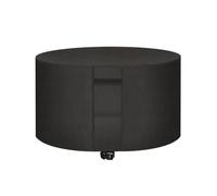 Copertura Barbecue Esterno, 600D Oxford Rotondo BBQ Grill Anti Pioggia Polvere Sole Neve Antistrappo e Resistenti AI Raggi UV Copri Protettivo griglie a Gas Giardino Feste (Black,122 * 45cm)