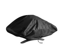 Copertura Barbecue Esterno, 600D Oxford Rotondo BBQ Grill Anti Pioggia Polvere Sole Neve Antistrappo e Resistenti AI Raggi UV Copri Protettivo griglie a Gas Giardino Feste (Black F,90 * 55 * 27CM)