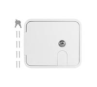 Copertura per L'Accumulo Tubo Camper - Copertura Resistente Alla Ruggine,Porta A Botola per Il Cavo Di Alimentazione RV,per L'Ispezione Della Porta, Il Cavo Pavimento E I Veicoli Interni