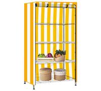 Copertura per Scaffali di Archiviazione - 71.65 poCopri Ripiani Resistente per Griglie Metalliche - Resistente Antipolvere e Impermeabile 210D per Organizzazione in Cucina, Dispensa, Garage e Armadio