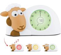 Copf-Horloge Sam L'agneau D'entraînement Au Sommeil Et Veilleuse Pour Enfants Réveil Lumineux Aidez Votre Enfant À Apprendre Quand Se Réveiller Luminosité Réglable Arrêt Automatique