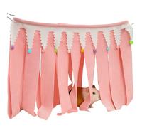 Copfeu Cachette pour cochon d'Inde, cachette pour cochon d'Inde, lapin, hamster, chinchilla, lapin sans clôtures métalliques (rose, taille M)