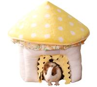 Copfeu Cachette pour cochon d'Inde, tunnel en forme de champignon pour cochon d'Inde, lapin, hamster, chinchilla, furet, lapin et autres petits animaux de compagnie (taille M)