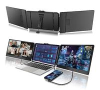 CopGain Triple Extension d'écran d'ordinateur Portable 14" 1080p FHD IPS pour Ordinateur Portable, Plug and Play Type-C/HDMI pour Windows, Mac 13-17,3"