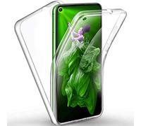 COPHONE® Coque 360 Compatible Huawei Nova 5T 100% Transparente 360 Protection intégrale Avant Souple + arrière Rigide. Housse Tactile 360 degres Anti Choc