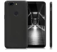 COPHONE® Coque Noir Compatible avec OnePlus 5T, Housse Etui Noir en Gel TPU Silicone Souple Ultra Mince avec Anti Choc