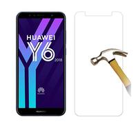 COPHONE® Verre trempé Compatible avec Huawei Y6 2018, film de protection écran Premium Anti Chocs et Casse, Anti empreintes, bords arrondis,dureté max 9H Tempered glass 2,5d
