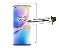 COPHONE® Verre trempé Compatible OnePlus 8 Pro Film de Protection écran Anti Choc et Anti Casse. Bords arrondis, Anti Empreinte 9H Haute Transparence