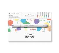 COPIC Set de 6 marqueurs ACREA Light – encre à base d'eau pigmentée, trait 0,8–1,2 mm