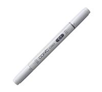 COPIC Ciao C-1, Cool Gray No. 1, marqueur twin avec une pointe moyenne et une pointe pinceau