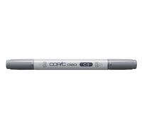 COPIC Ciao C-5, Cool Gray No. 5, Twin Marker avec une pointe moyenne et une pointe pinceau