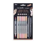 Copic Ciao Coloured Marker Pen - 5+1 Set Portrait 1, For Art & Crafts, Colouring