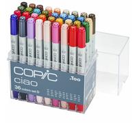 COPIC Ciao double face Pinceau et ciseau 36pcs, basic D