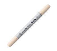 COPIC Ciao E50, Egg Shell, marqueur twin avec une pointe moyenne et une pointe pinceau