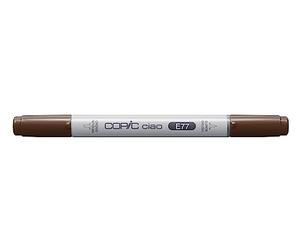 COPIC Ciao E77, Maroon, Twin Marker avec Une Pointe Moyenne et Une Pointe Brush