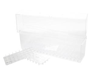 Copic Ciao, Empty Plastic Case, Présentoir en acrylique pour 72 marqueurs Twin avec une pointe moyenne et une pointe Brush