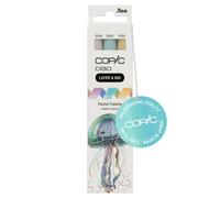 COPIC Set de marqueurs Ciao LAYER & MIX Pastel Palette - 3 couleurs - pointe moyenne et brosse