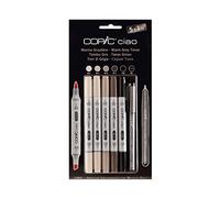 Copic Ciao Lot de 6 Marqueurs de dessin Gris chauds