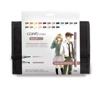 COPIC Ciao Manga Set « Amour », set de 20 pièces dans un portefeuille, Twin Marker avec une pointe moyenne et une pointe Brush