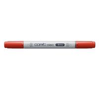 COPIC Twin Marker Ciao R14, avec une pointe de largeur moyenne et une pointe Brush, Light Rouge