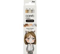 COPIC – Set de marqueurs Ciao LAYER & MIX «Mellow Palette» – 3 couleurs – pointe moyenne et brosse