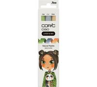 COPIC Set de marqueurs Ciao Natural Palette – pointe moyenne et pointe brosse – 3 couleurs