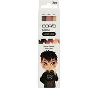 COPIC Feutres Ciao LAYER & MIX «Warm Palette» - 3 couleurs, pointe moyenne et pointe de brosse