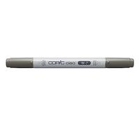 COPIC Ciao W-7, Warm Gray No. 7, Twin Marker avec une pointe de largeur moyenne et une pointe pinceau
