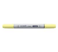COPIC Ciao YG00, Mimosa Yellow, Twin Marker avec une pointe de largeur moyenne et une pointe « brush ».