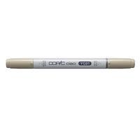 COPIC Ciao YG91, Putty, Twin Marker avec une pointe de largeur moyenne et une pointe « brush ».