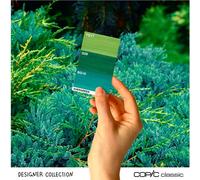 COPIC Classic double face Fine & Chisel 3-pcs, Evergreen Tints