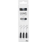 COPIC Fineliner MULTILINER gris/noir Set de 3 pièces