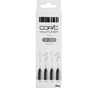 COPIC Fineliner MULTILINER gris Set de 4 pièces