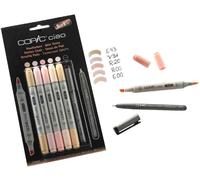 COPIC Kit de marqueurs Ciao Hobbymarker 5+1 teintes chairs + multiliner gratuit