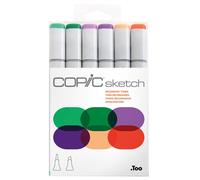 COPIC Marker sketch Set de 6 "Tonalités secondaires