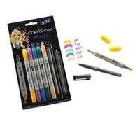 COPIC Ensemble Ciao - Marqueur Manga et Stylo Multiliner - Lot de 5