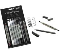COPIC - Set marqueurs Ciao 5+1 Gris froid - 5 marqueurs + 1 Multiliner gratuit