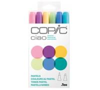 Copic Marqueur Ciao, Kit De 6 "Pastels" 0,000000 Noir