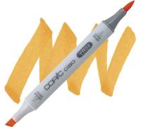 COPIC Ciao YR04, Chrome Orange, Twin Marker avec une pointe de largeur moyenne et une pointe Brush
