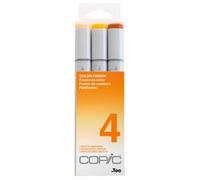 Copic Sketch Set « Color Fusion 4 », 3 Twin Marker avec Une Pointe de Largeur Moyenne et Une Pointe « Brush ».
