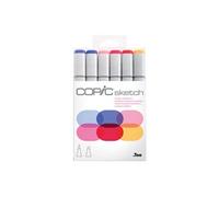 copic marqueur sketch, kit de 6 floral favorite 2 noir
